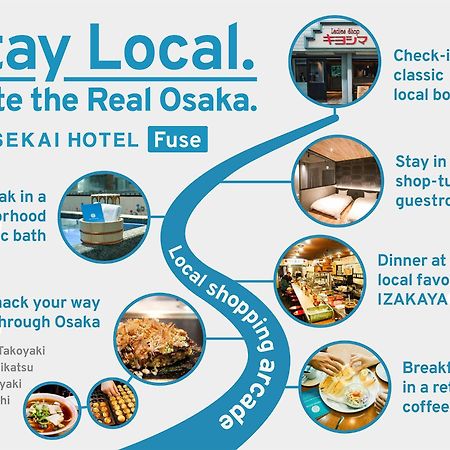 Sekai Hotel Deep Osaka Experience Yao Extérieur photo